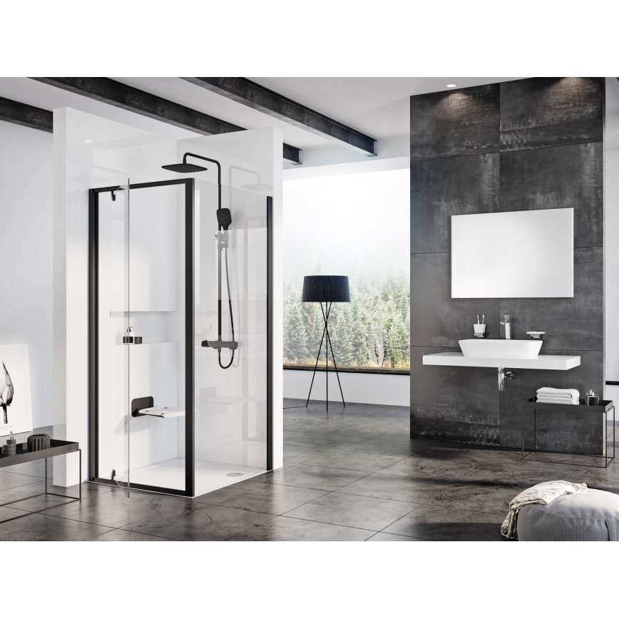 Ravak B8F0000060 - Sklopné sprchové sedátko OVO černá