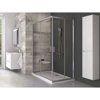 Ravak B8F0000060 - Sklopné sprchové sedátko OVO černá