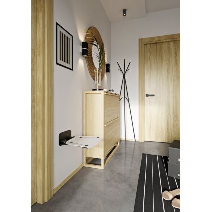 Ravak B8F0000060 - Sklopné sprchové sedátko OVO černá