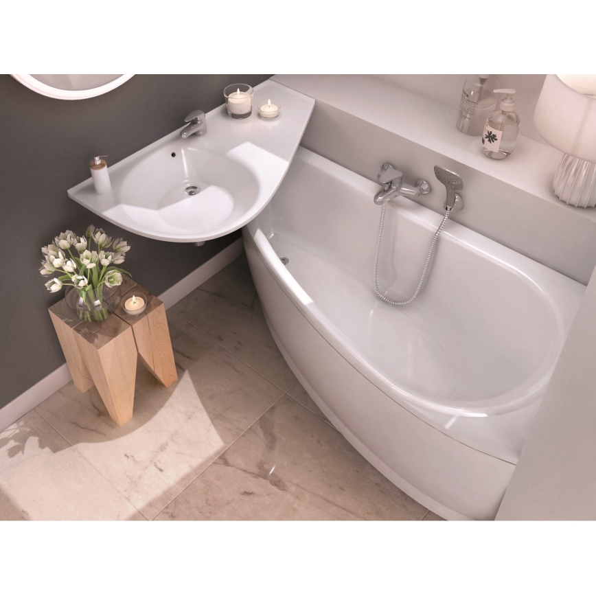 Ravak CH01000000 - Rohová vana AVOCADO 160x75 cm akrylát/bílá