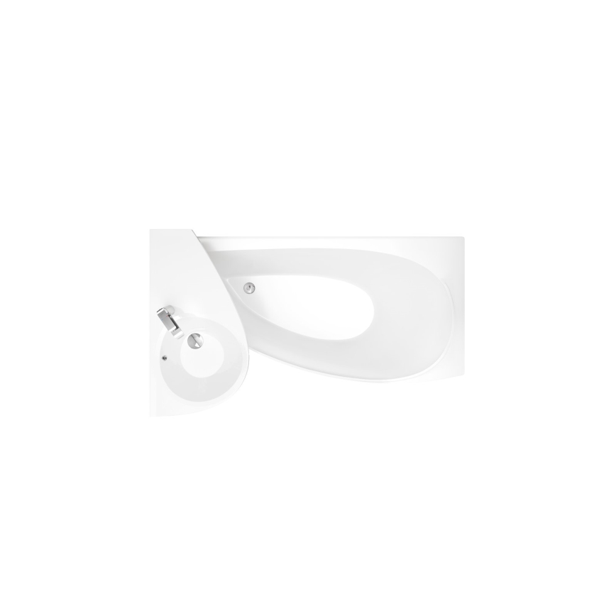 Ravak CH01000000 - Rohová vana AVOCADO 160x75 cm akrylát/bílá