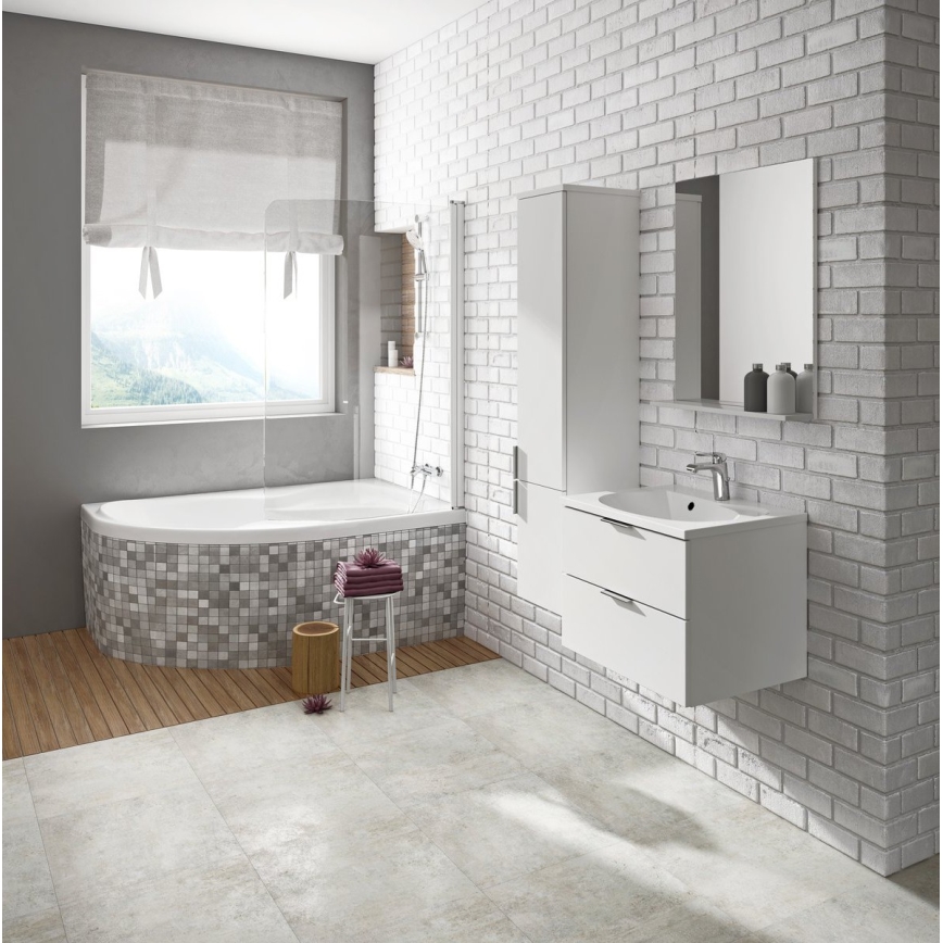 Ravak CL21000000 - Rohová vana ROSA 160x105 cm akrylát/bílá