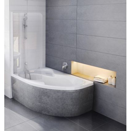 Ravak CM21000000 - Rohová vana ROSA 160x105 cm akrylát/bílá