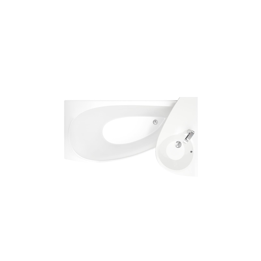 Ravak CQ01000000 - Rohová vana AVOCADO 160x75 cm akrylát/bílá