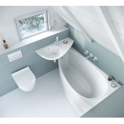 Ravak CS01000000 - Rohová vana AVOCADO 150x75 cm akrylát/bílá