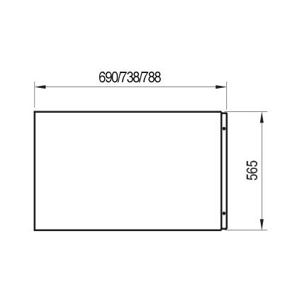 Ravak CZ00110A00 - Boční panel k vaně 70 cm akrylát/bílá