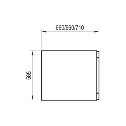 Ravak CZ72110A00 - Boční panel k vaně CHROME 70 cm akrylát/bílá