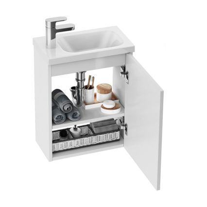 Ravak X000000540 - Dvířka ke skříňce pod umyvadlo pravá CHROME  37,5x53 cm bílá