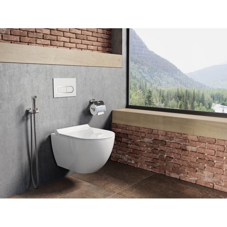 Ravak X01516 - Závěsné WC UNI CHROME keramika/bílá