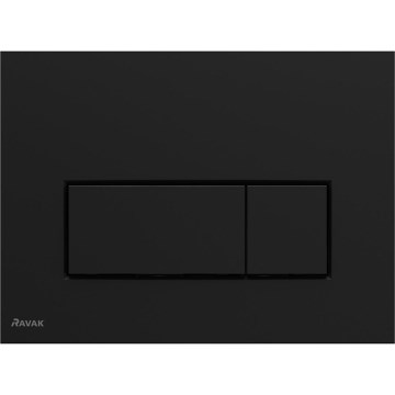 Ravak X01744 - Splachovací tlačítko UNI SLIM 24,7x16,5 cm černá