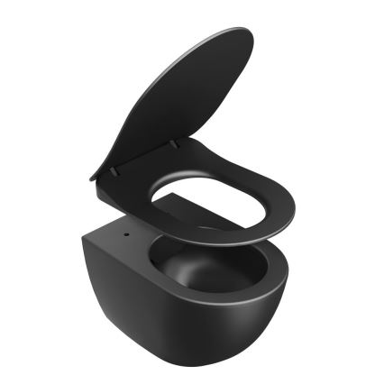 Ravak X01795 - Záchodové prkénko SoftClose CHROME černá