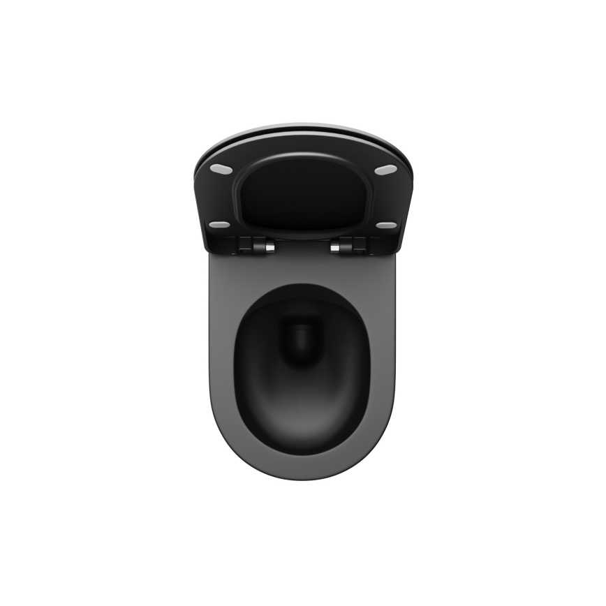 Ravak X01795 - Záchodové prkénko SoftClose CHROME černá