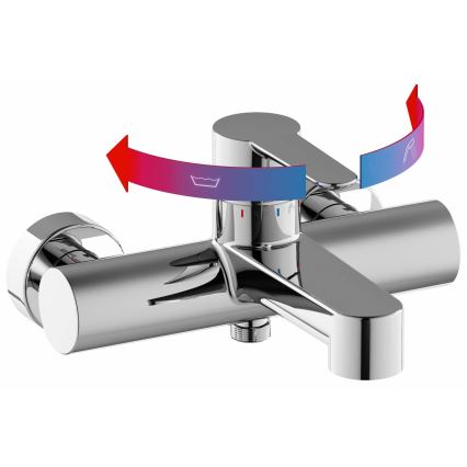 Ravak X070115 - Vanová baterie PURI lesklý chrom