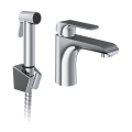 Ravak X070438 - Umyvadlová baterie s bidetovou sprškou FLAT lesklý chrom