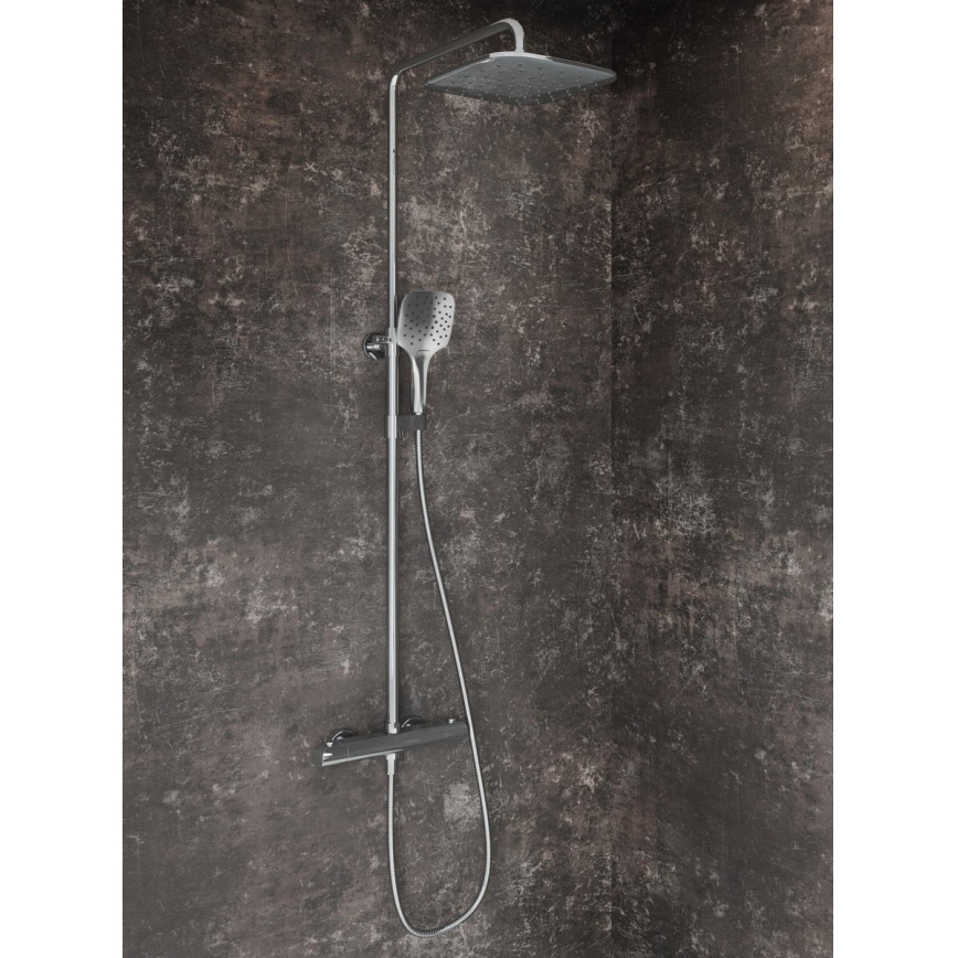 Ravak X070442 - Sprchová sada s termostatickou baterií FLAT lesklý chrom