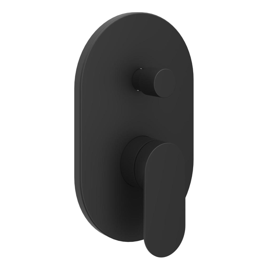 Ravak X070466 - Sprchová baterie pro podomítkovou instalaci CHROME černá