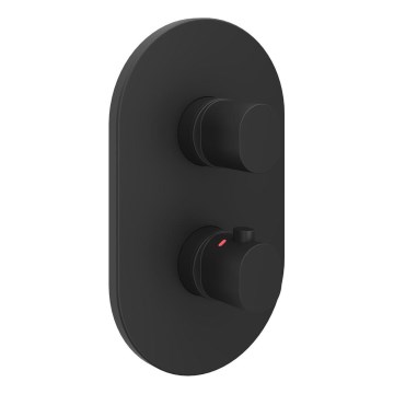 Ravak X070469 - Termostatická sprchová baterie pro podomítkovou instalaci CHROME černá