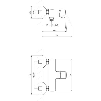 Ravak X070480 - Sprchová baterie LIFE černá