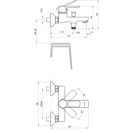 Ravak X070491 - Vanová baterie SOLAR černá