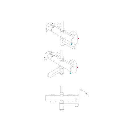 Ravak X07P642 - Sprchová sada s baterií lesklý chrom