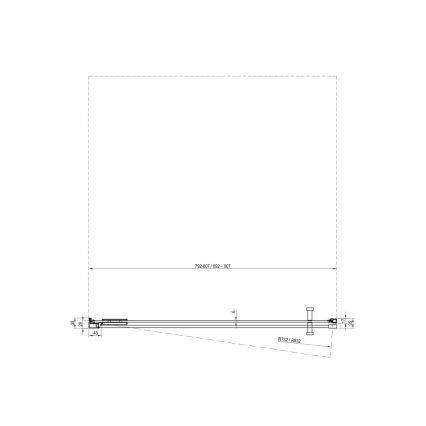 Ravak X0VV70300Z1 - Sprchové dveře COOL 90x195 cm černá