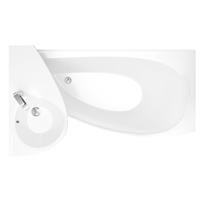 Ravak XJ1P1100000 - Závěsné umyvadlo AVOCADO 85x45 cm litý mramor/bílá