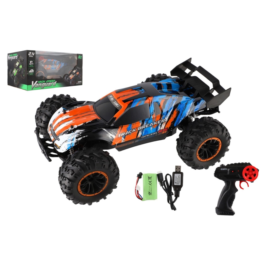 RC auto na dálkové ovládání Buggy 7,4V/500 mAh modrá/oranžová