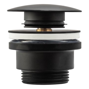 REA-A5216 - Umyvadlová výpusť CLICK-CLACK pr. 6,4 cm černá