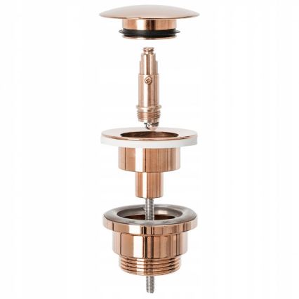 REA-A533A - Umyvadlová výpusť CLICK-CLACK pr. 6,4 cm rose gold