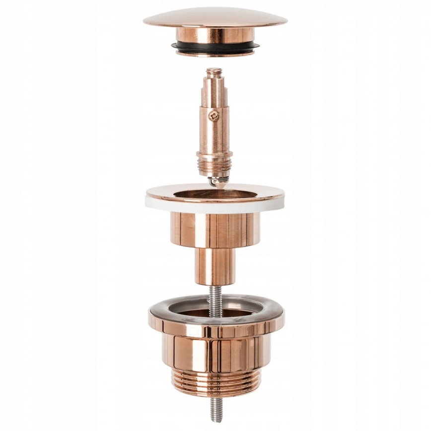 REA-A533A - Umyvadlová výpusť CLICK-CLACK pr. 6,4 cm rose gold