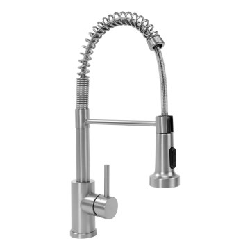 REA-B0417 - Dřezová baterie s vytahovací sprškou COLIN 42,5 cm nikl