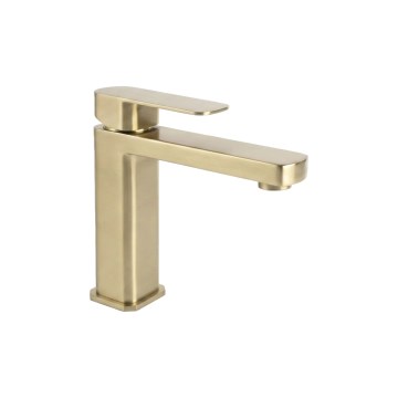 REA-B0976 - Umyvadlová baterie ARLO 17 cm broušená zlatá