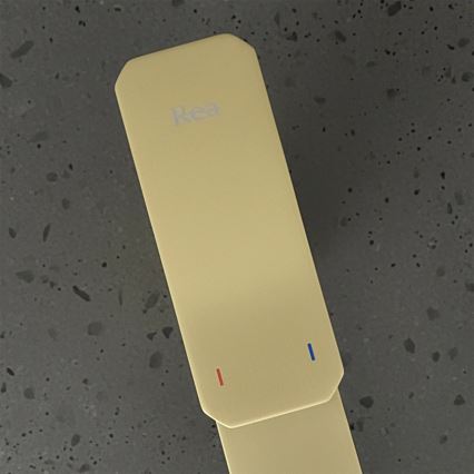 REA-B0976 - Umyvadlová baterie ARLO 17 cm broušená zlatá