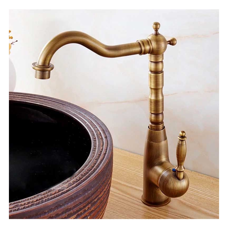 REA-B2150 - Umyvadlová baterie BONA 28,5 cm broušená zlatá