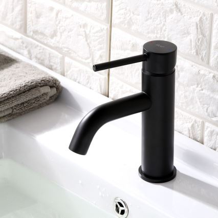 REA-B4102 - Umyvadlová baterie LUNGO 16,5 cm černá