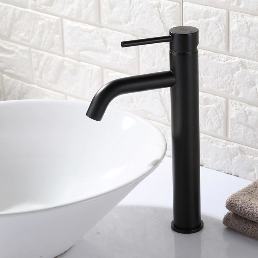 REA-B4103 - Umyvadlová baterie LUNGO 28 cm černá
