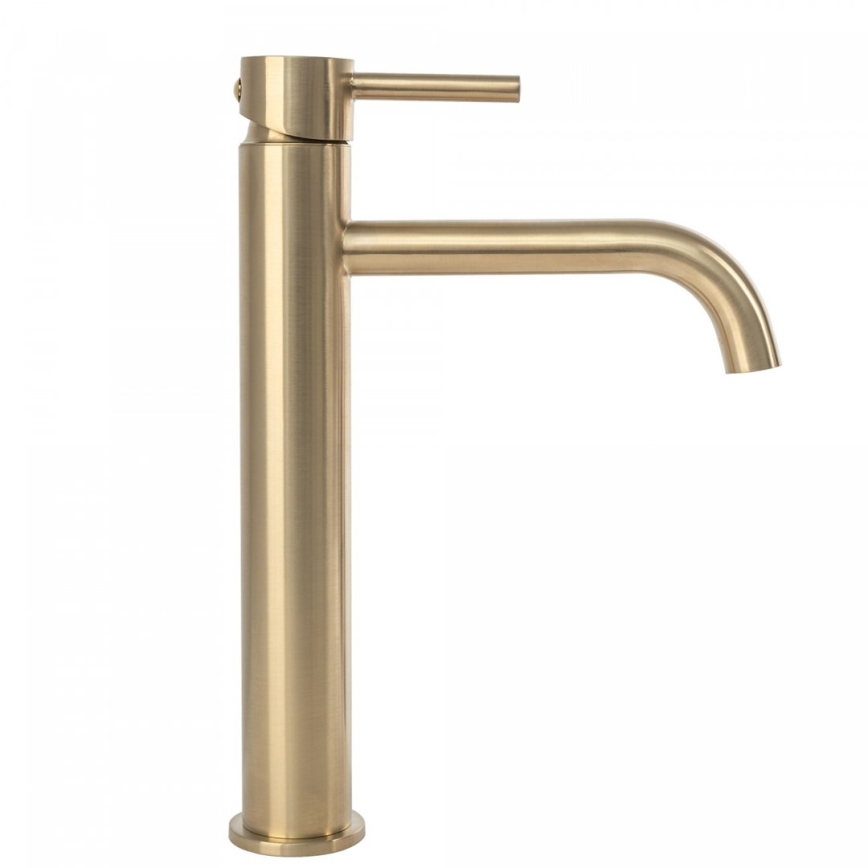 REA-B4526 - Umyvadlová baterie LUNGO 28 cm broušená zlatá