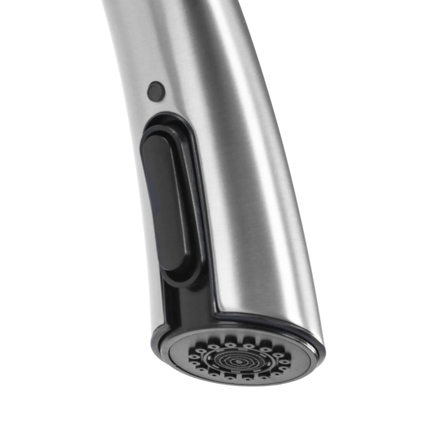 REA-B5314 - Dřezová baterie s vytahovací sprškou ROSS 43 cm nikl