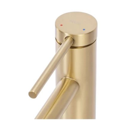 REA-B5319 - Umyvadlová baterie FOSS 29,5 cm broušená zlatá