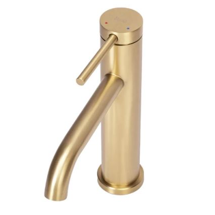 REA-B5323 - Umyvadlová baterie CLIF 20,5 cm broušená zlatá