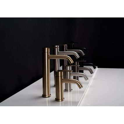 REA-B5509 - Umyvadlová baterie ONTARIO 30 cm broušená zlatá