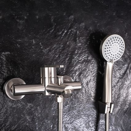 REA-B5514 - Vanová sada s baterií ONTARIO broušená ocel