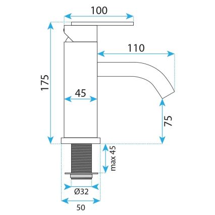 REA-B6444 - Umyvadlová baterie FOSTER 18,2 cm zlatá