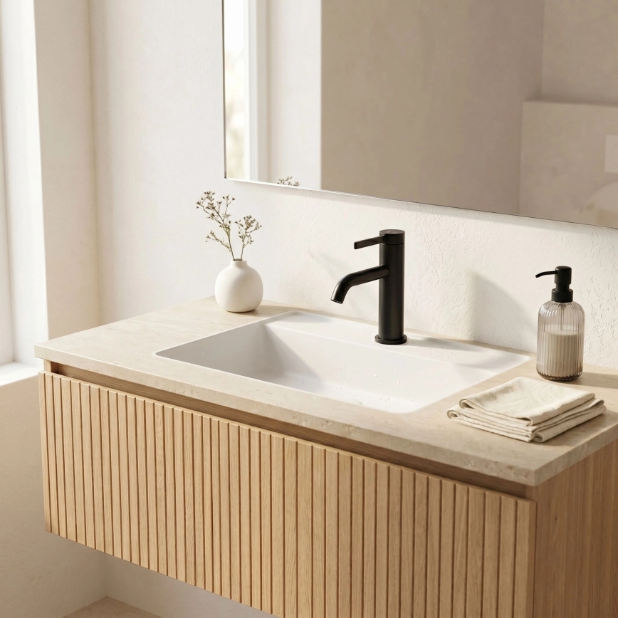 REA-B6531 - Umyvadlová baterie RIVO 16,5 cm černá