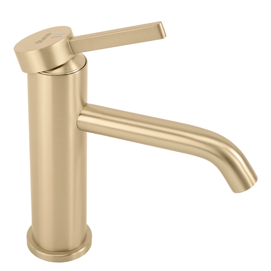REA-B6533 - Umyvadlová baterie RIVO 16,5 cm broušená zlatá