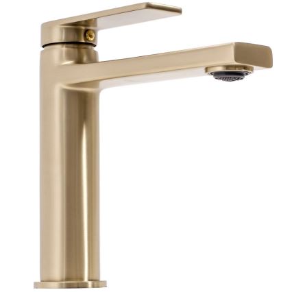 REA-B6555 - Umyvadlová baterie VERSO 16,5 cm broušená zlatá