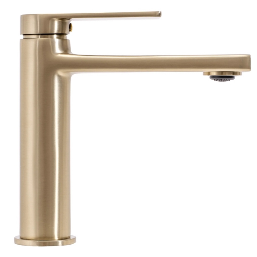 REA-B6555 - Umyvadlová baterie VERSO 16,5 cm broušená zlatá