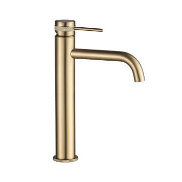 REA-B6896 - Umyvadlová baterie LUNGO 28 cm broušená zlatá
