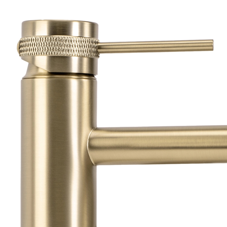 REA-B6950 - Umyvadlová baterie LUNGO 16,5 cm broušená zlatá