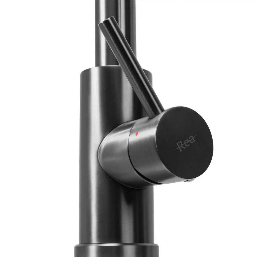 REA-B7437 - Dřezová baterie s vytahovací sprškou FRESH 45 cm titan